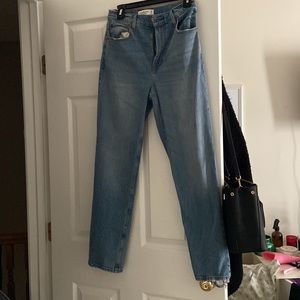 Abercrombie & fitch NWT Ultra high rise ankle straight jean